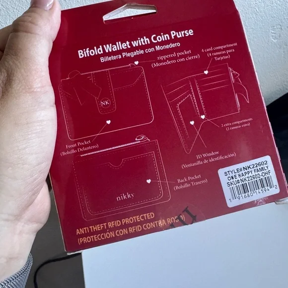 Nikky Nicole Lee Dog Print Wallet w/ Coin Purse – New w/ Damaged Box - Picture 6 of 9